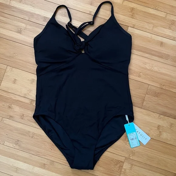 Seafolly Sweetheart Tie Front One Piece Swimsuit - Picture 2 of 5